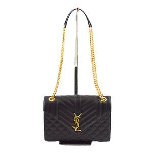 Yves Saint Laurent envelope medium quilted bag #220-1